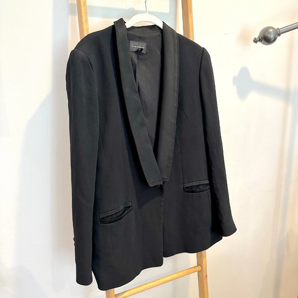 Club Monaco Woman's Tuxedo Black Blazer | Size 12 - Picture 2 of 7